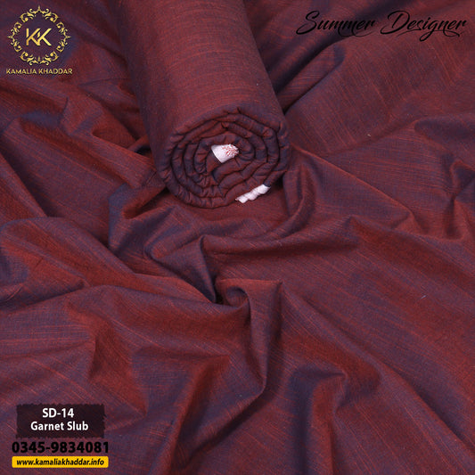 GARNET SLUB-SD14 - Kamalia Khaddar