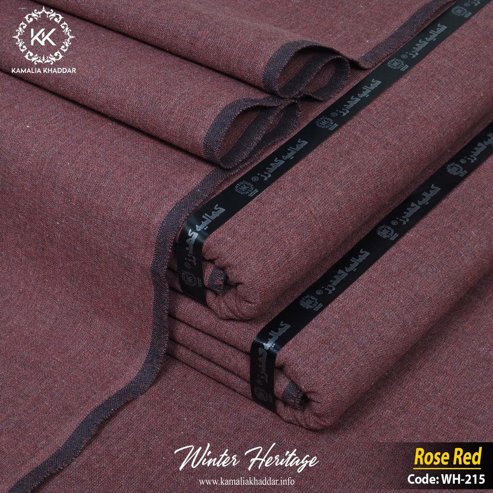 ROSE RED-WH215 - Kamalia Khaddar
