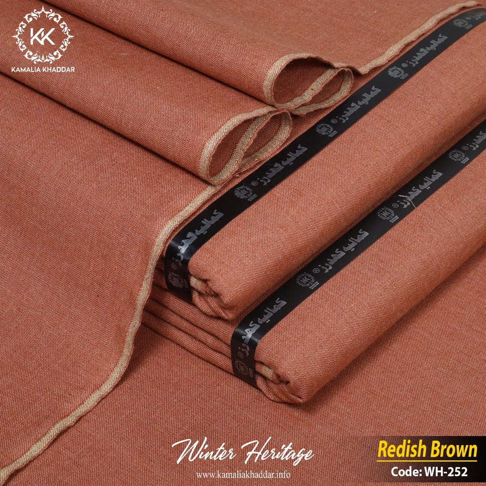 REDISH BROWN-WH252 - Kamalia Khaddar