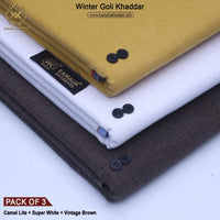 PACK OF 3 (CAMEL LITE+SUPER WHITE+VINTAGE BROWN)