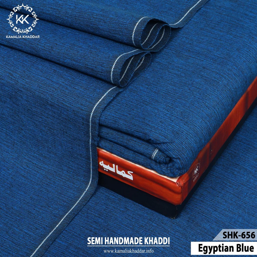 EGYPTIAN BLUE-SHK656 - Kamalia Khaddar