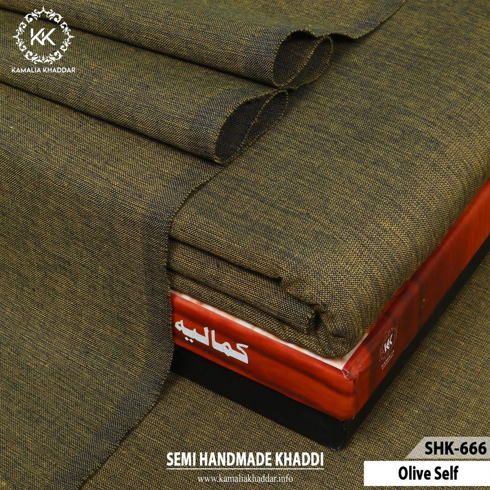 OLIVE SELF-SHK666 - Kamalia Khaddar